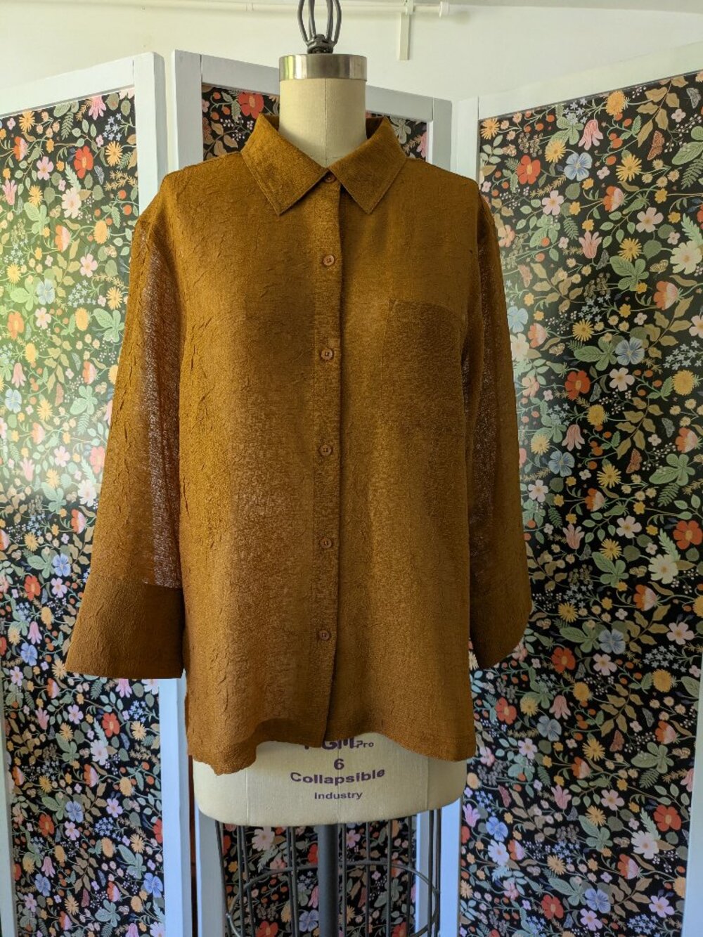 Coldwater Creek Rust Shirt, Size XL